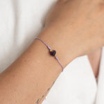 SET COLLAR+PULSERA HILO CON PIEDRA SEMIPRECIOSA WISH
