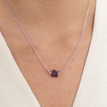 SET COLLAR+PULSERA HILO CON PIEDRA SEMIPRECIOSA WISH