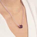 SET COLLAR+PULSERA HILO CON PIEDRA SEMIPRECIOSA WISH