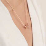 SET COLLAR+PULSERA HILO CON PIEDRA SEMIPRECIOSA WISH