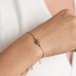 SET COLLAR+PULSERA HILO CON PIEDRA SEMIPRECIOSA WISH