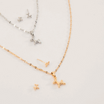 SET COLLAR+ARETES PERRITO 42CM RODIO MARTINA