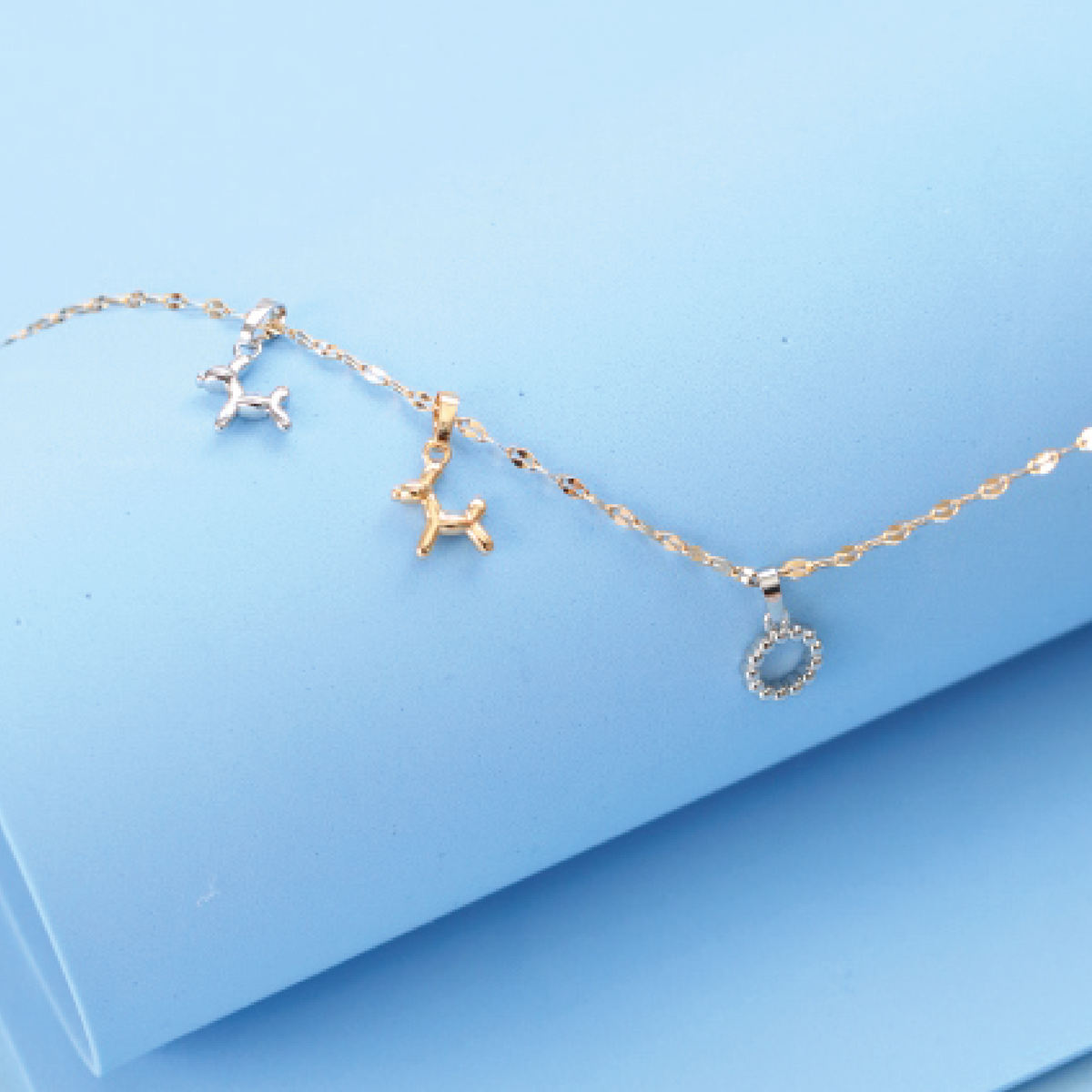 SET COLLAR+ARETES PERRITO 42CM RODIO MARTINA