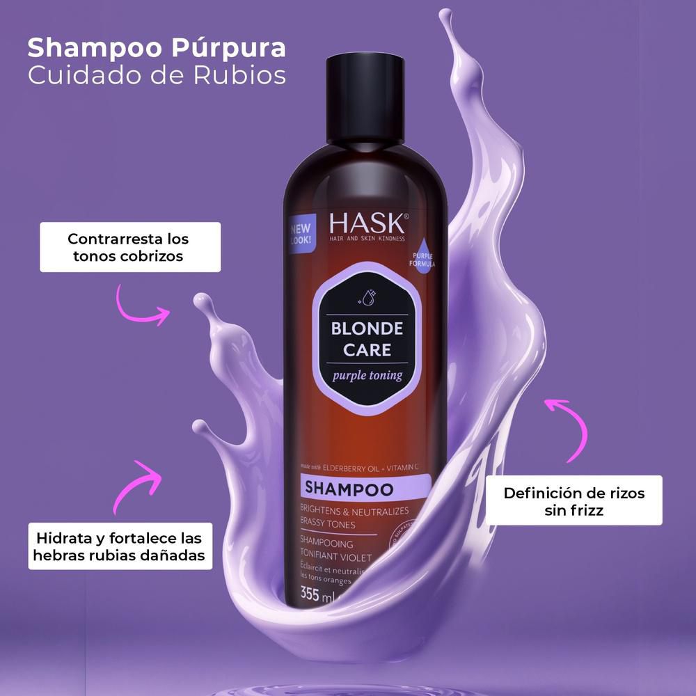 SHAMPOO MATIFICANTE RUBIOS BLONDE CARE 355ML HASK