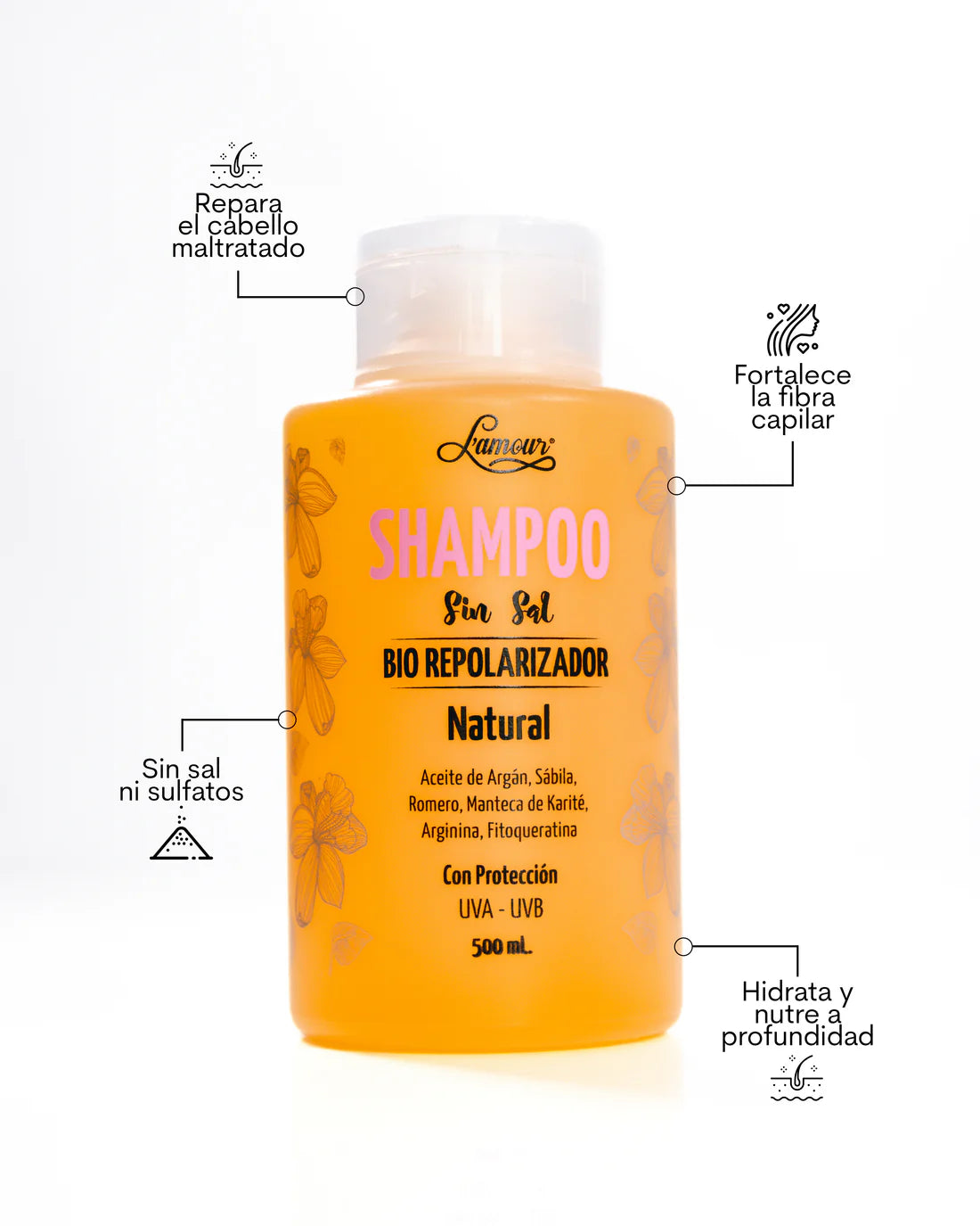 SHAMPOO BIO-REPOLARIZADOR 500ML LAMOUR