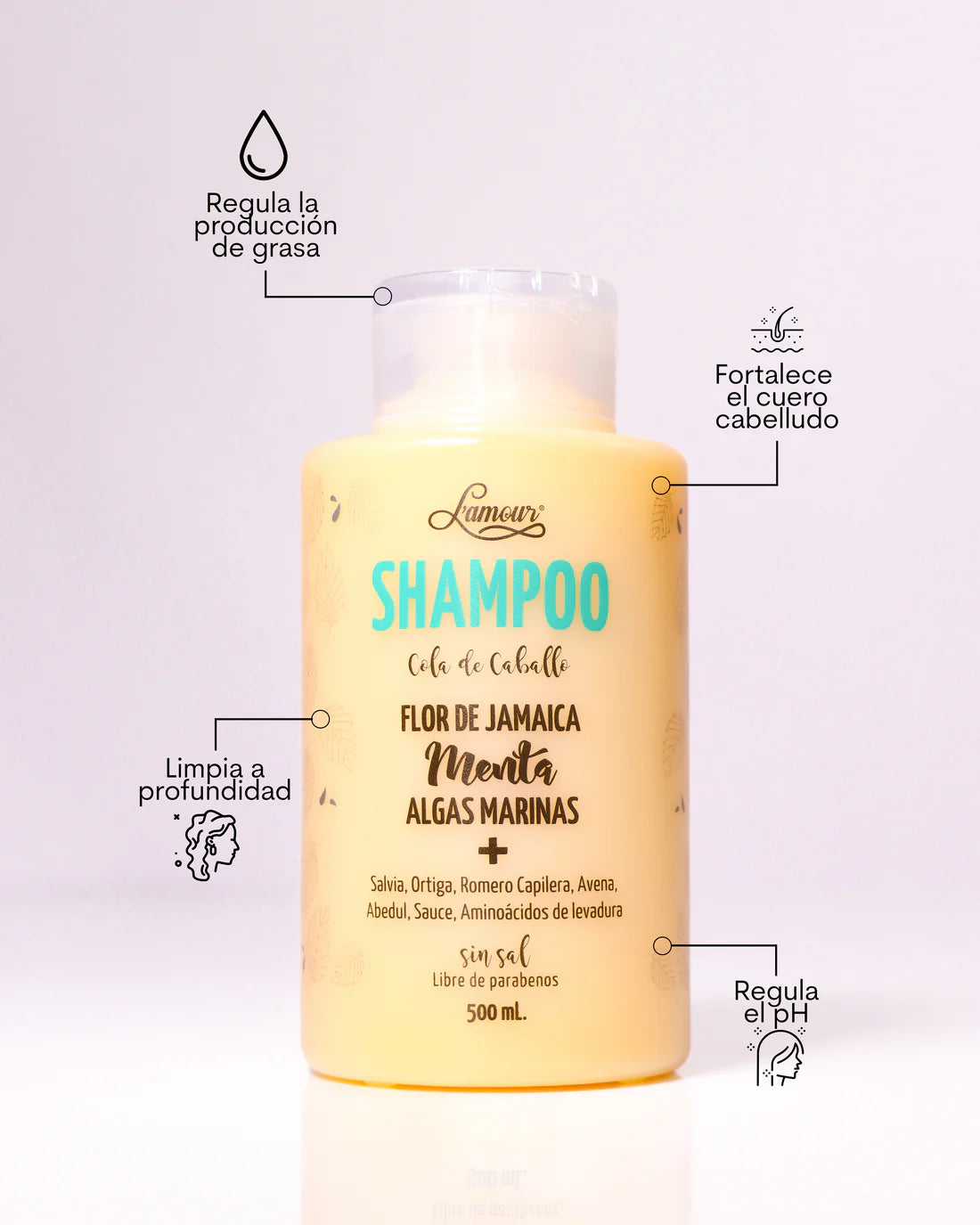 SHAMPOO COLA CABALLO 500ML LAMOUR