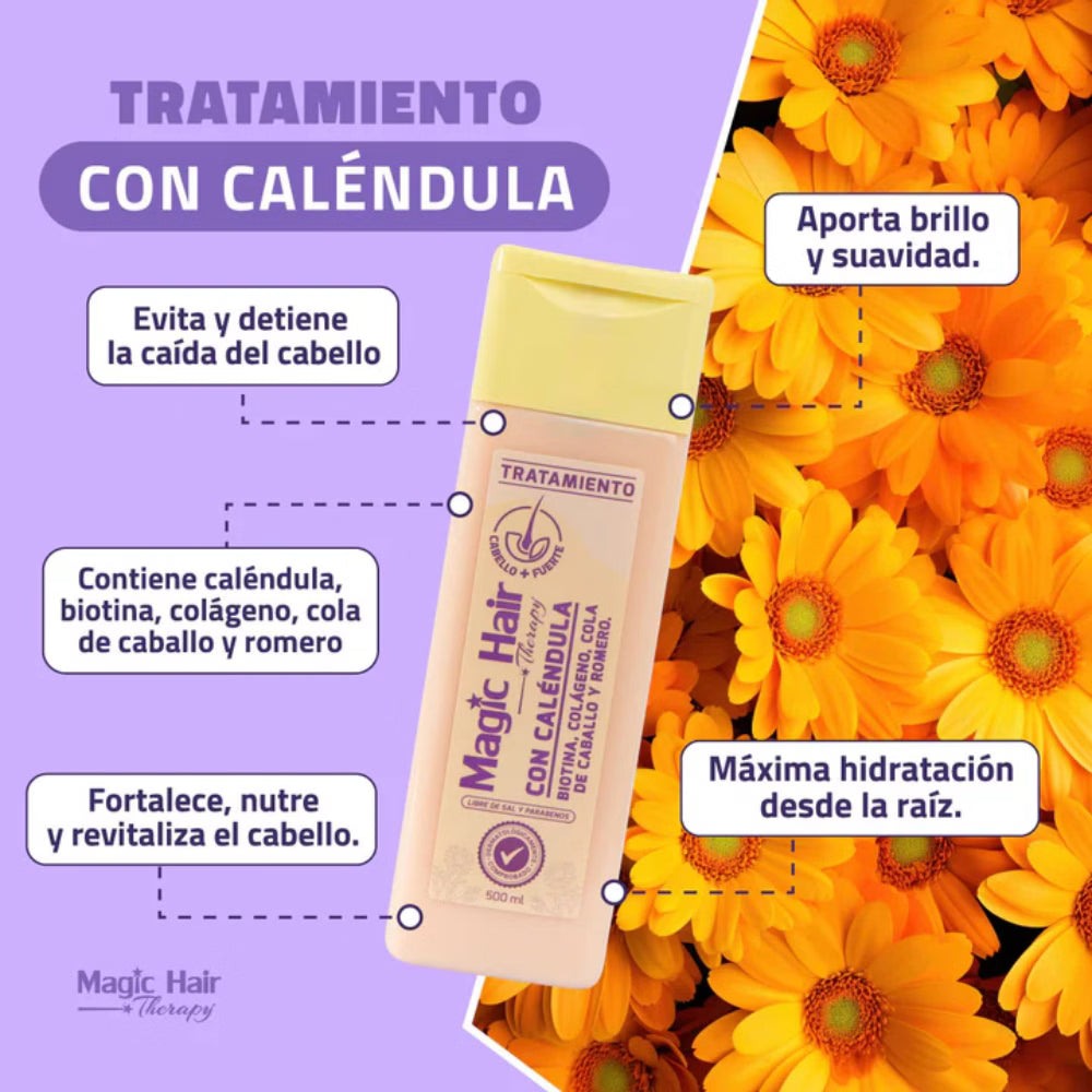 TRATAMIENTO CON CALÉNDULA 500ML MAGIC HAIR