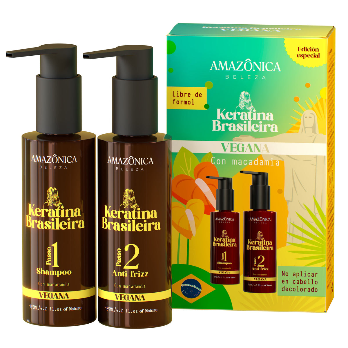 KERATINA BRASILERA EN CASA VEGAN 125ML AMAZONICA