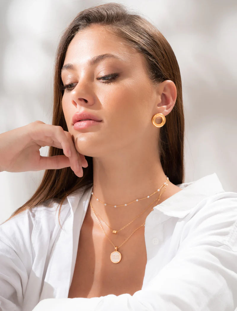 TOPO BOLA GRUESO GRANDE BAÑO DE ORO/PLATA AVEMARÍA