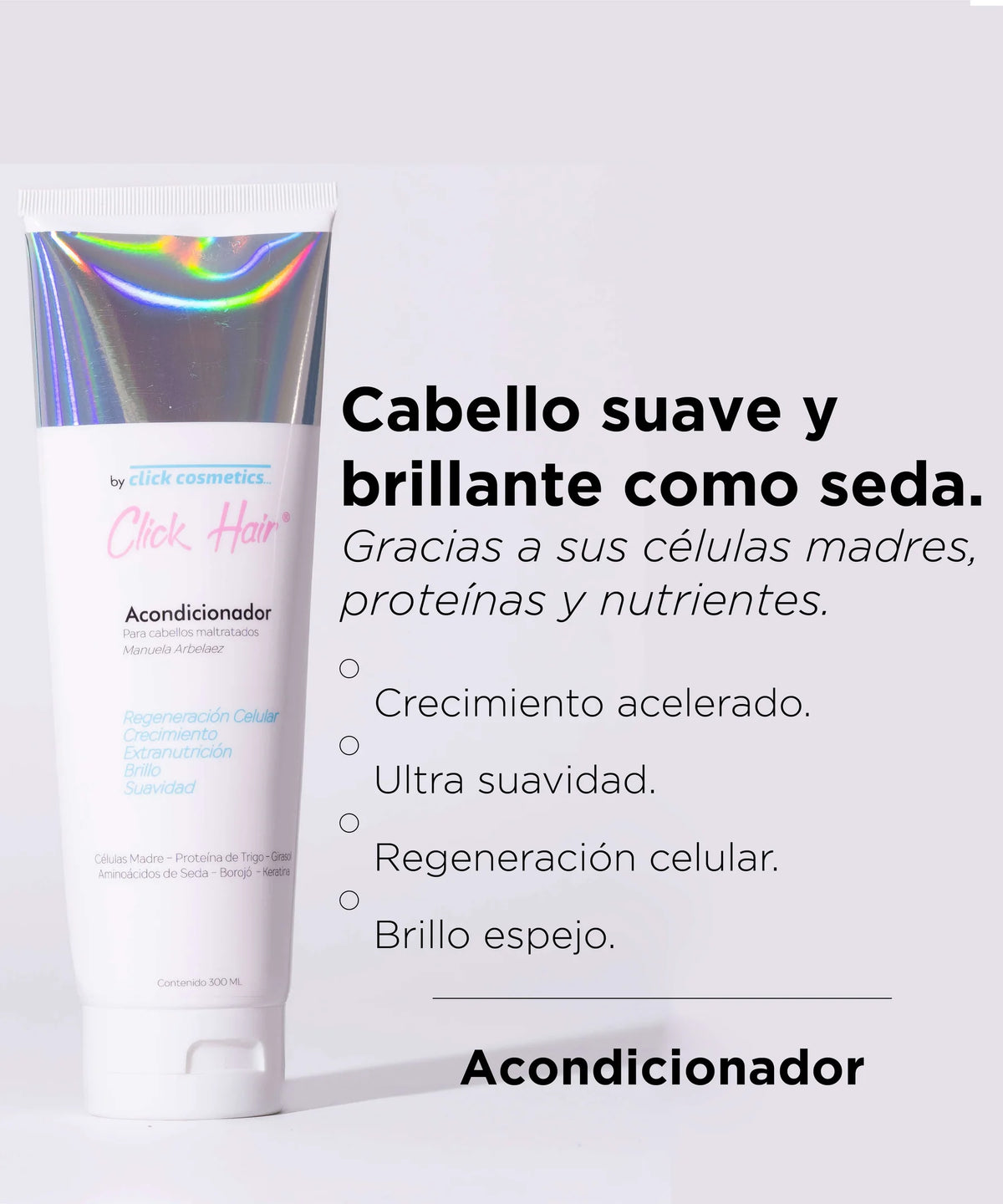 ACONDICIONADOR 300ML CLICK HAIR