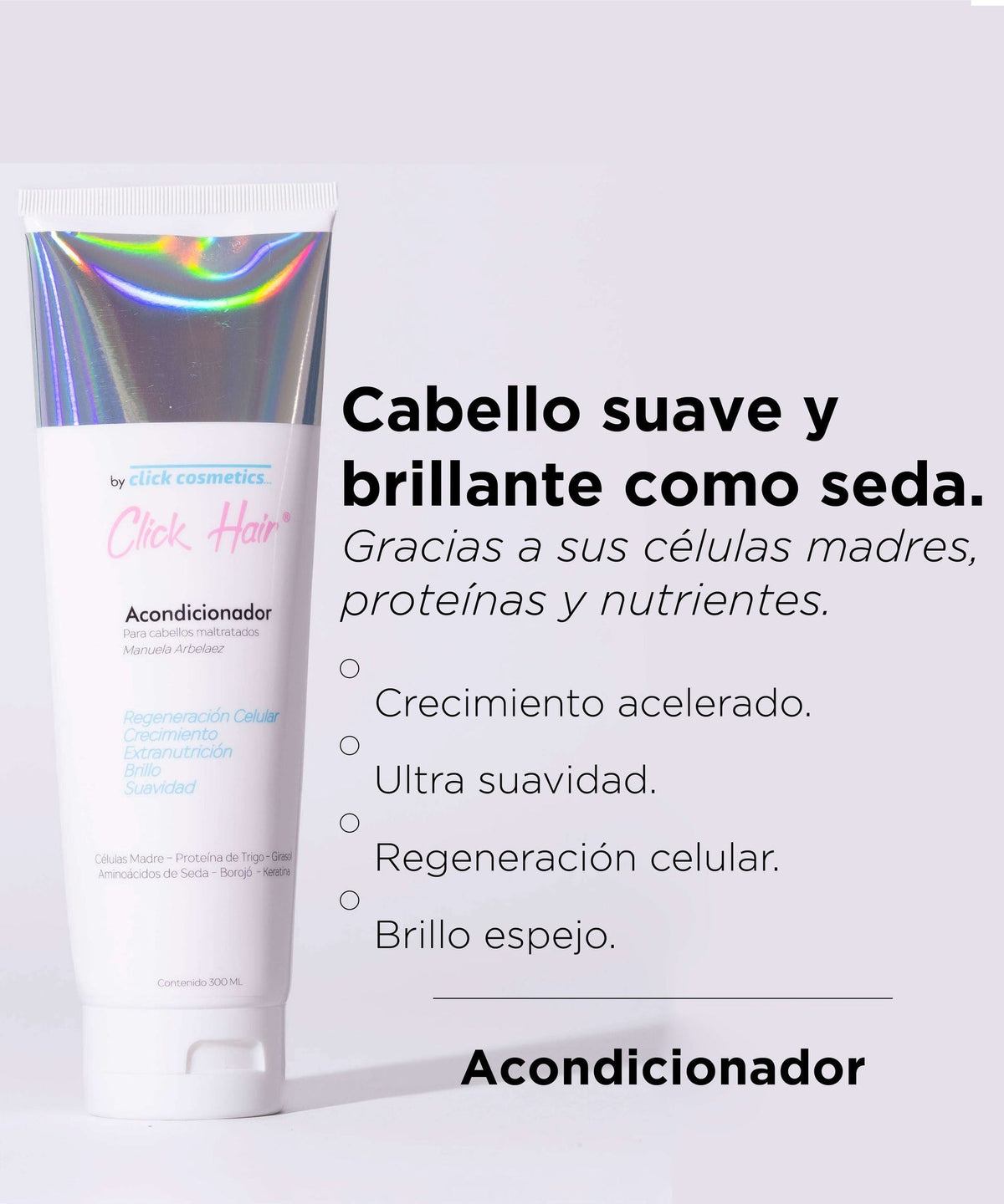 ACONDICIONADOR 300ML CLICK HAIR