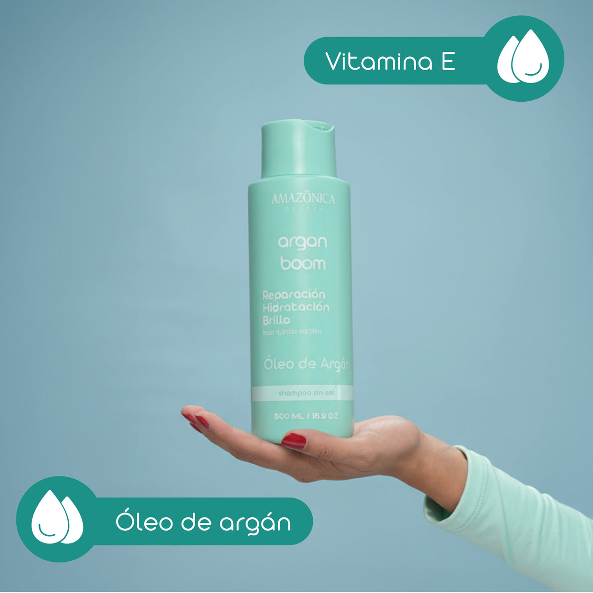 SHAMPOO ARGAN BOOM 500ML AMAZONICA