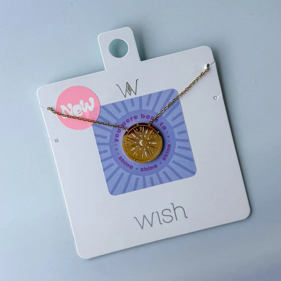 COLLAR MONEDA ESTRELLA ORO WISH