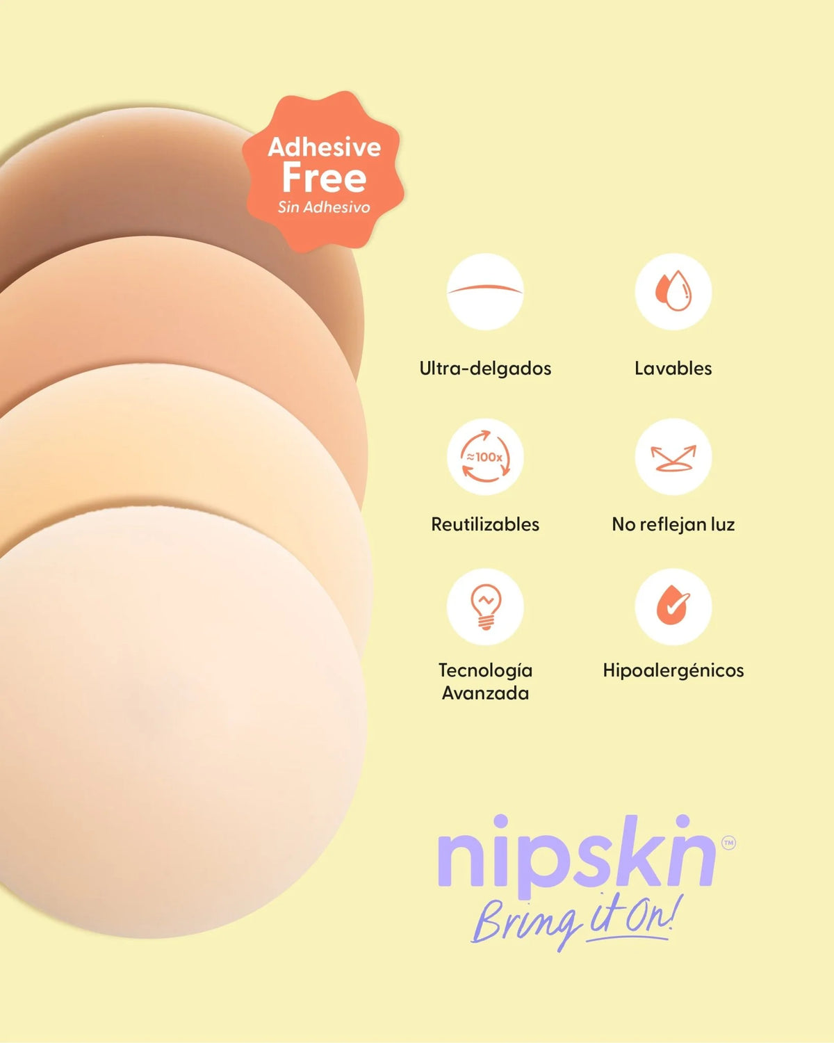 CUBRE PEZÓN SIN ADHESIVO PLUS 10CM NIPSKIN