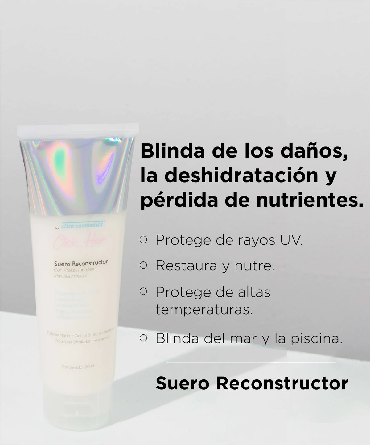 SUERO RECONSTRUCTOR120ML CLICK HAIR
