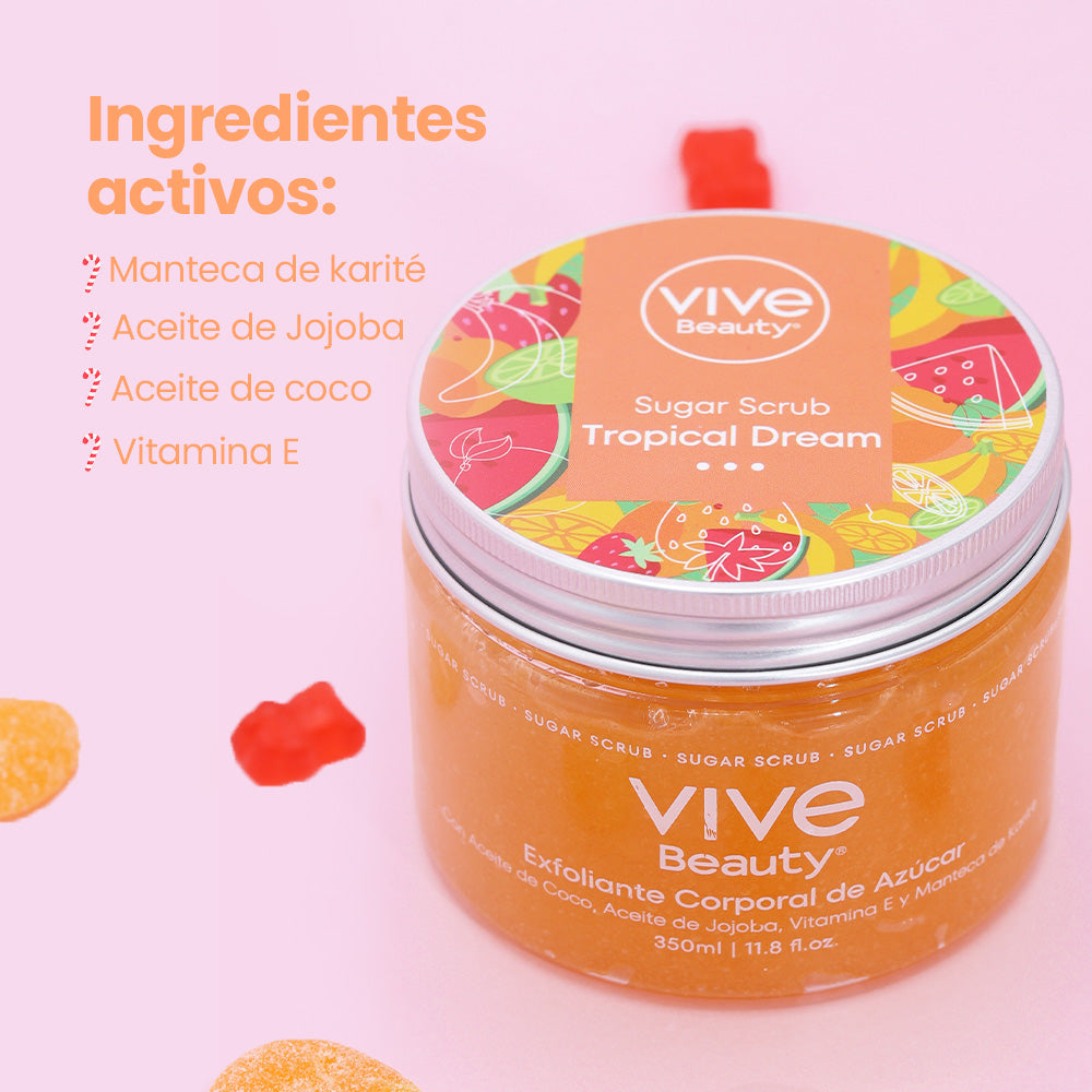 EXFOLIANTE CORPORAL TROPICAL DREAM 350ML VIVE BEAUTY