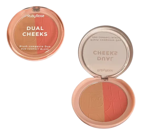 RUBOR COMPACTO DUAL CHEEKS 8.1G RUBY ROSE