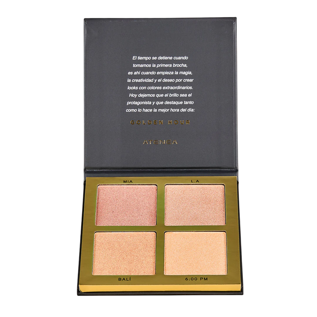 PALETA ILUMINADORES X4 GOLDEN HOUR 24G ATENEA