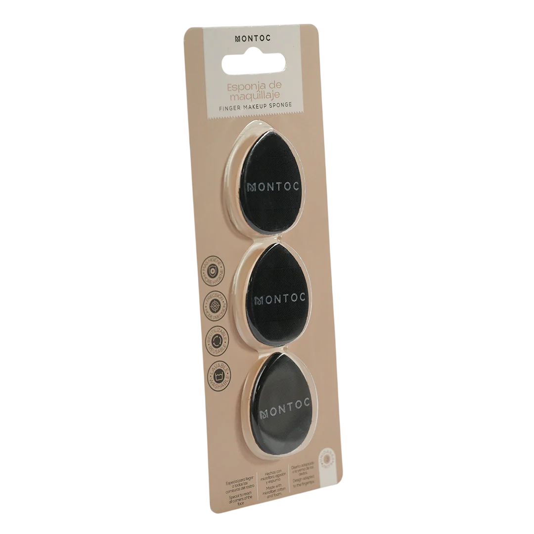ESPONJA DE MAQUILLAJE X3 MONTOC
