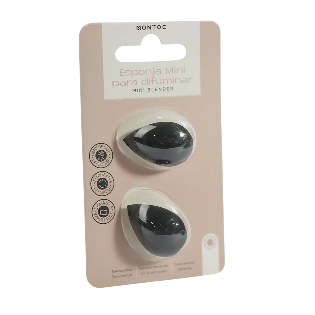 ESPONJA MAQUILLAJE MINI X2 MONTOC