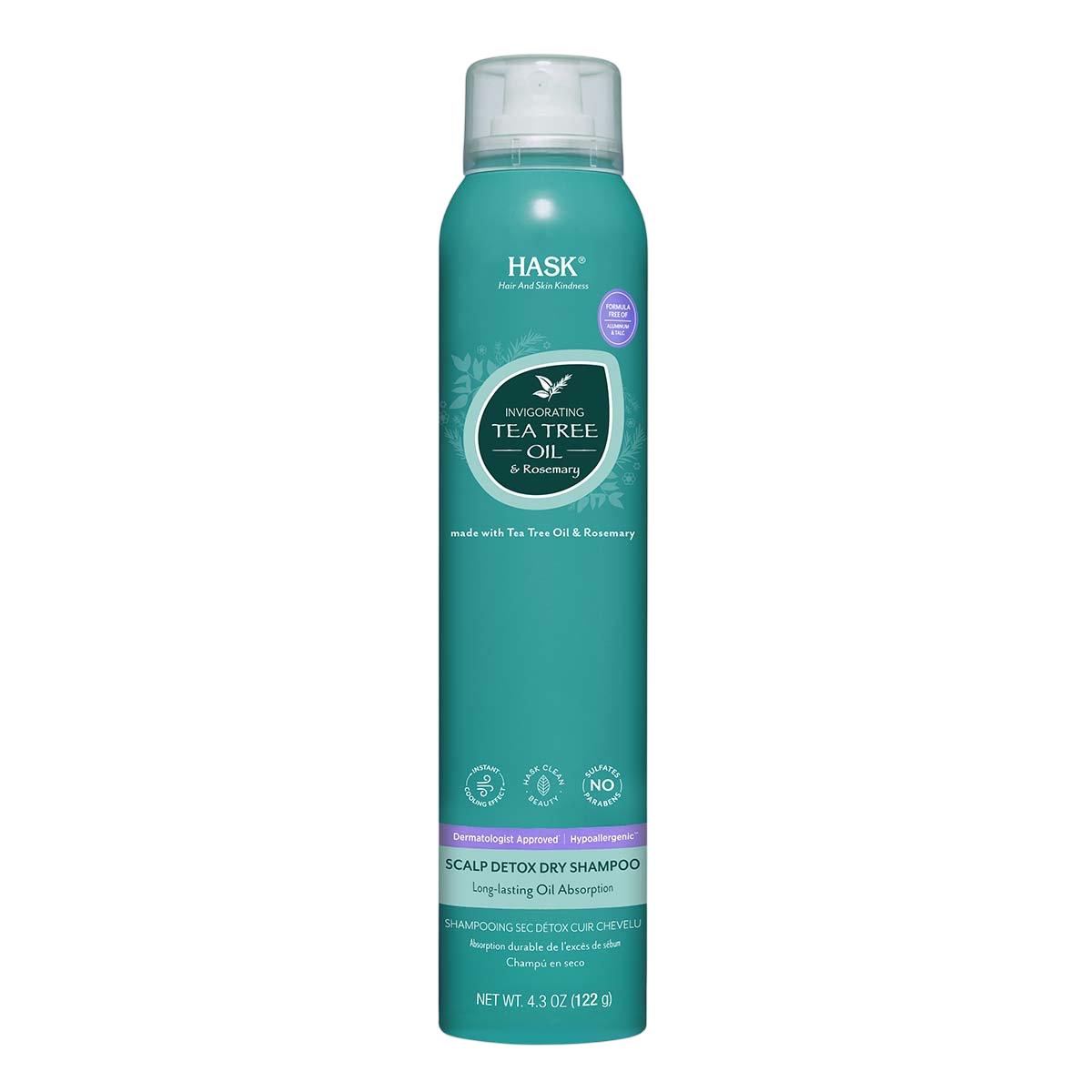 SHAMPOO SECO VIGORIZANTE TEA TREE 122GR HASK