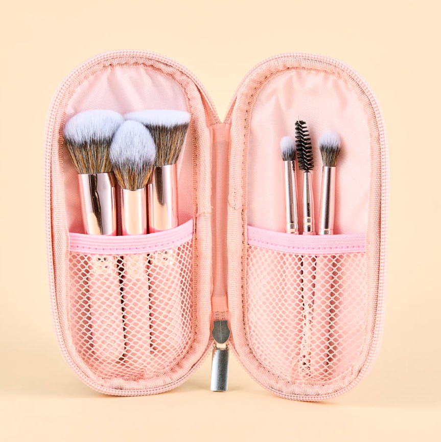 KIT DE BROCHAS TRAVEL X6 ROSA ATENEA– TIENDAS MARTINA