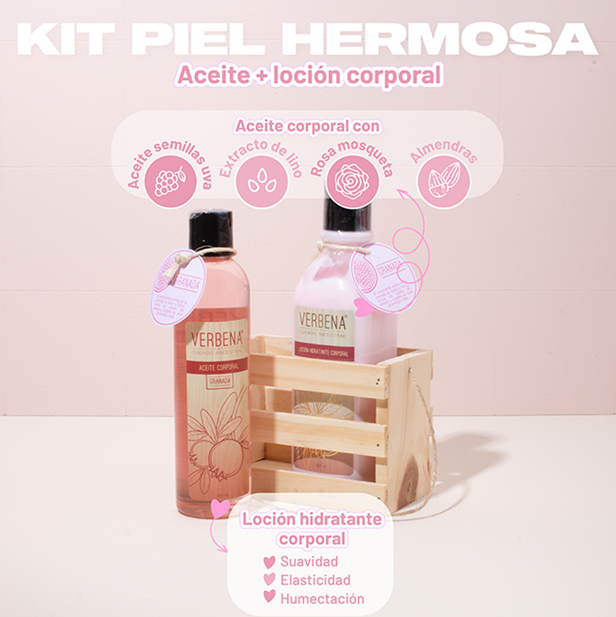 KIT LOCIÓN 420ML + ACEITE 250ML VERBENA