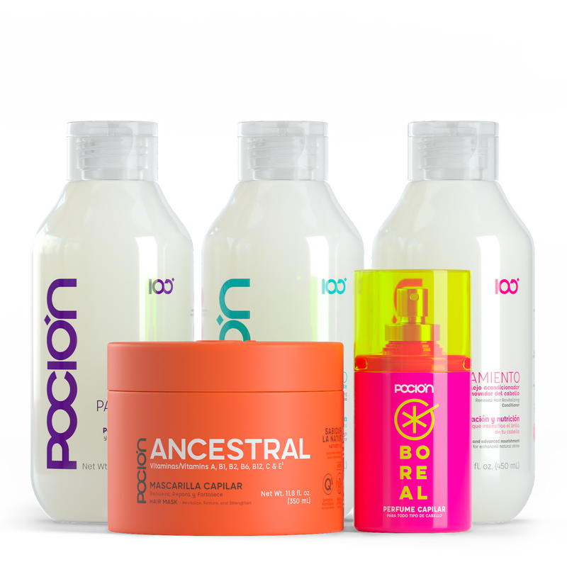 KIT CAPILAR EFECTO DETOX REPARACIÓN Y NUTRICIÓN X5 POCIÓN