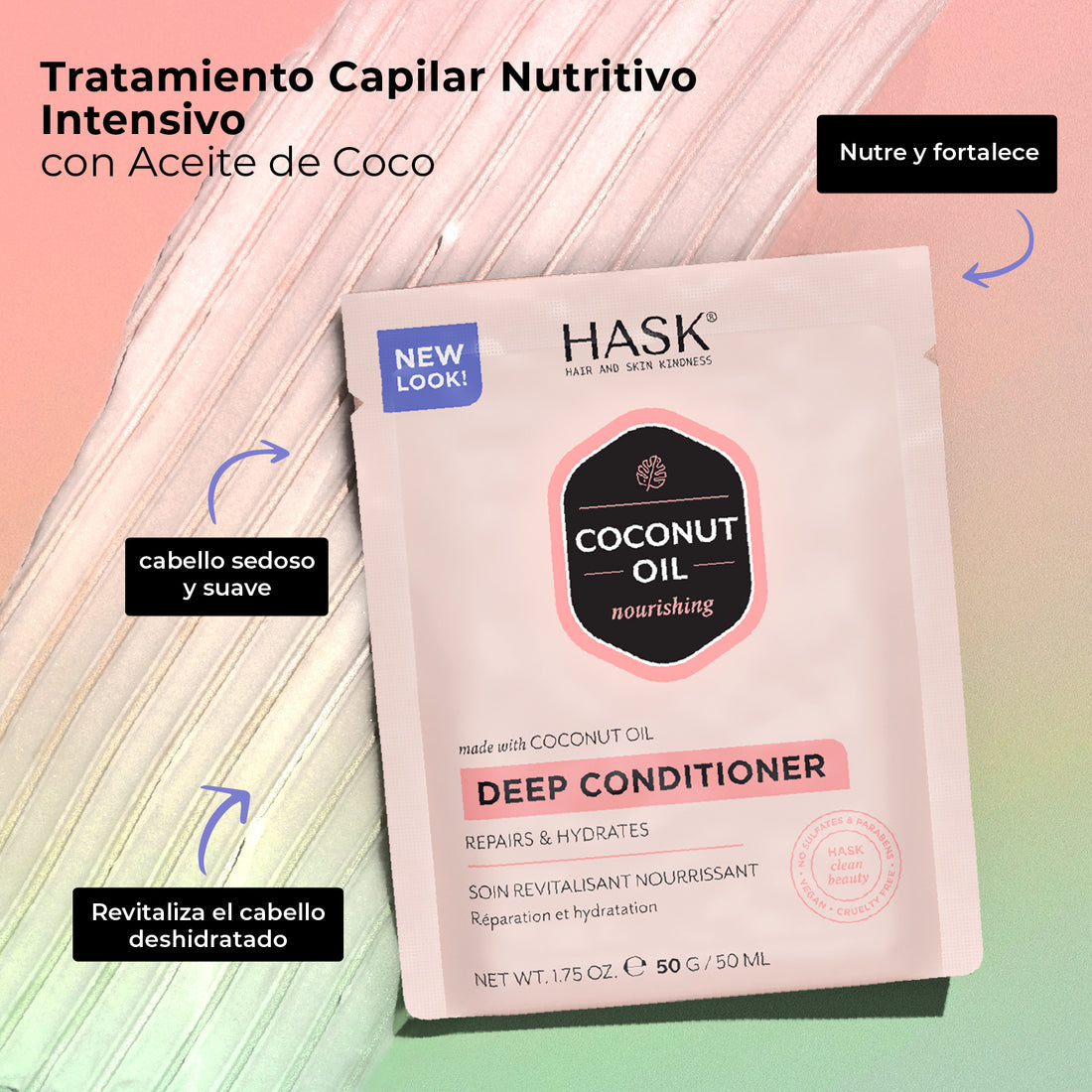 ACONDICIONADOR COCONUT SACHET 50ML HASK