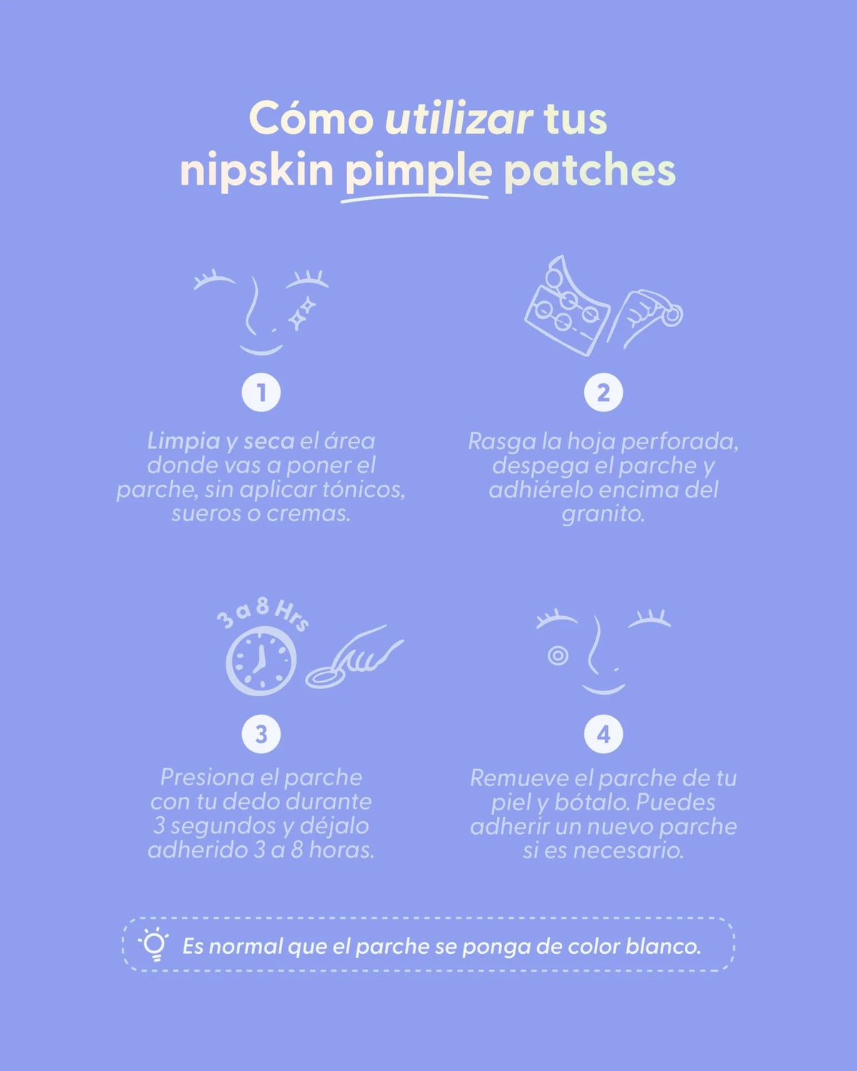 PARCHE PARA GRANOS USO DÍA NIPSKIN