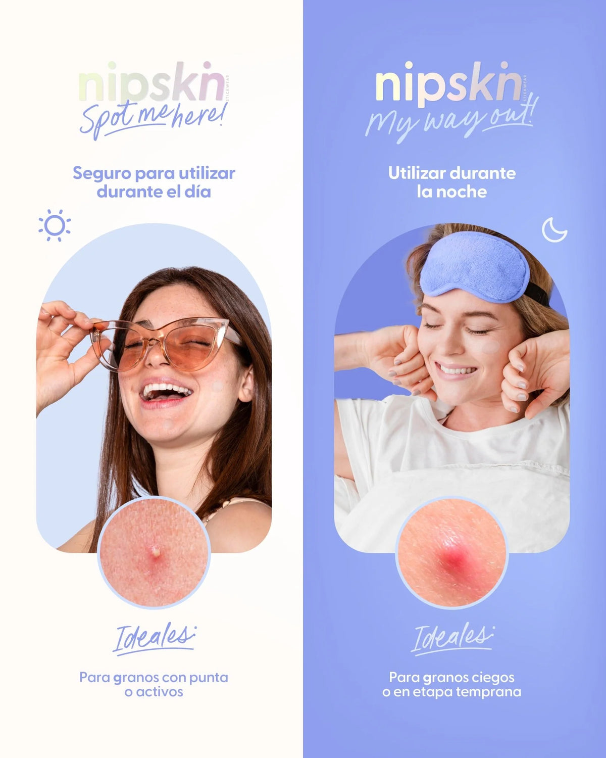 PARCHE PARA GRANOS USO DÍA NIPSKIN