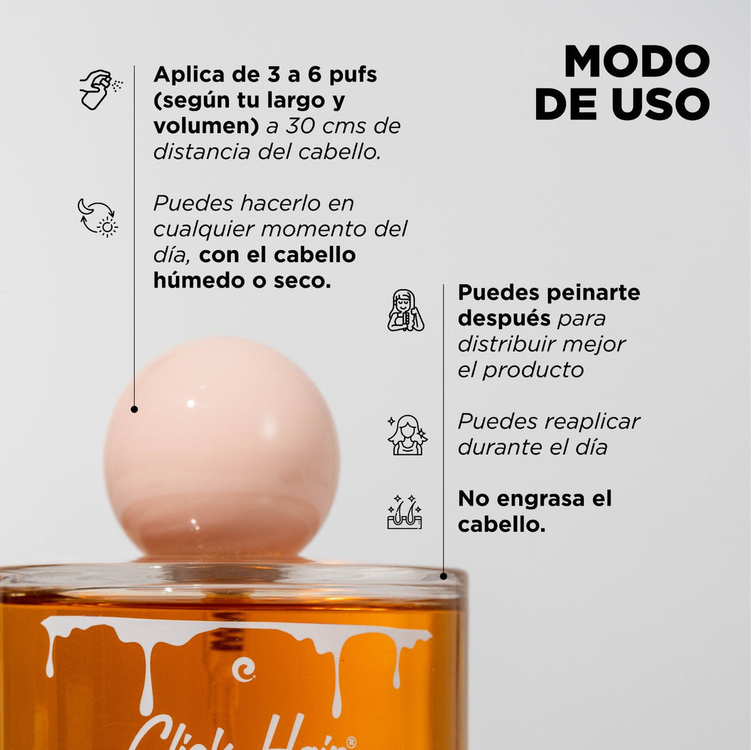 PERFUME DE MIEL & MASMELLO 100ML CLICK HAIR