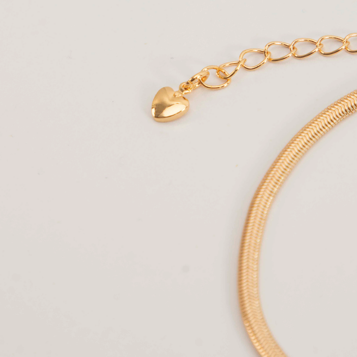 TOBILLERA PLANA 20CM RODIO DORADA MARTINA