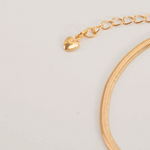 TOBILLERA PLANA 20CM RODIO DORADA MARTINA