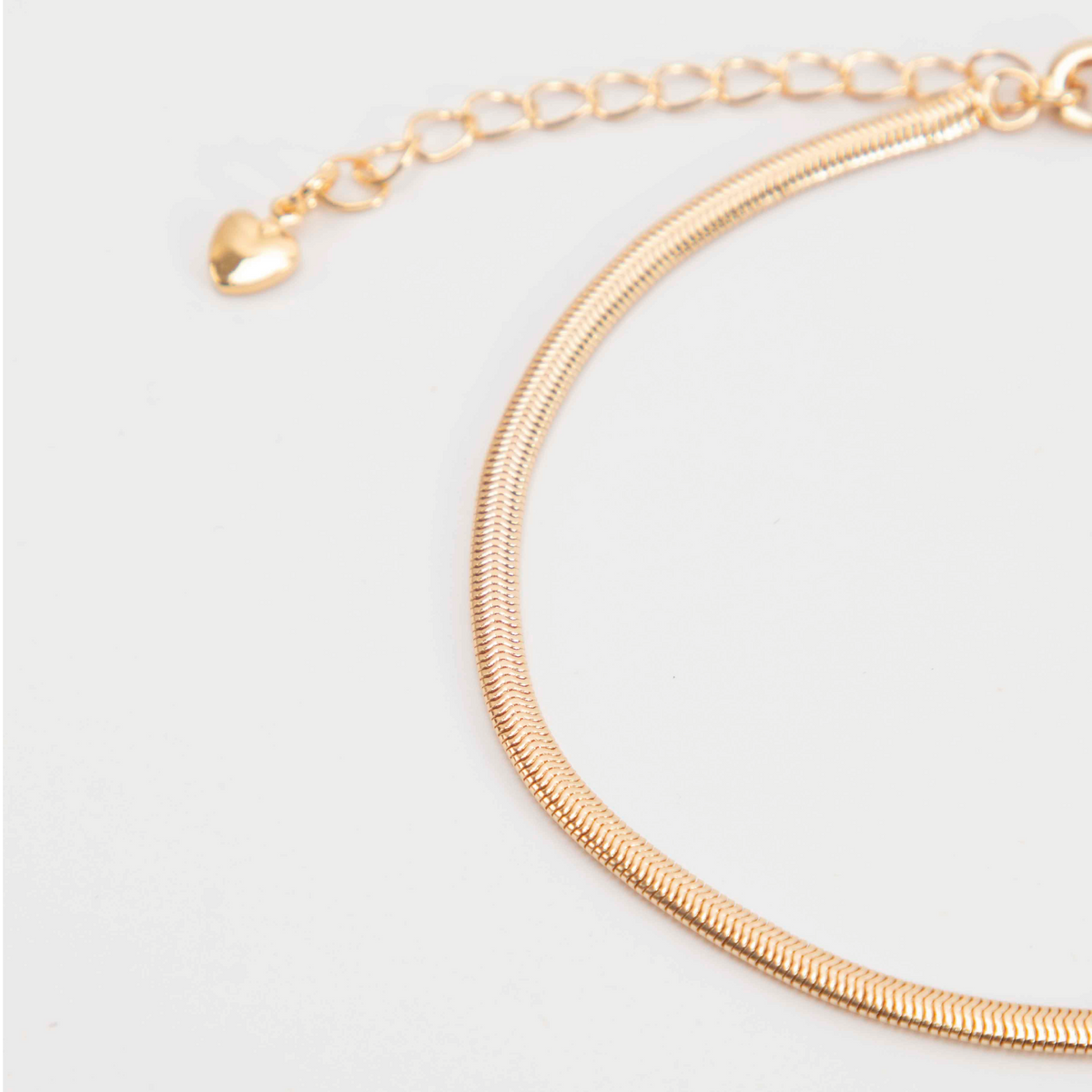 TOBILLERA PLANA 20CM RODIO DORADA MARTINA