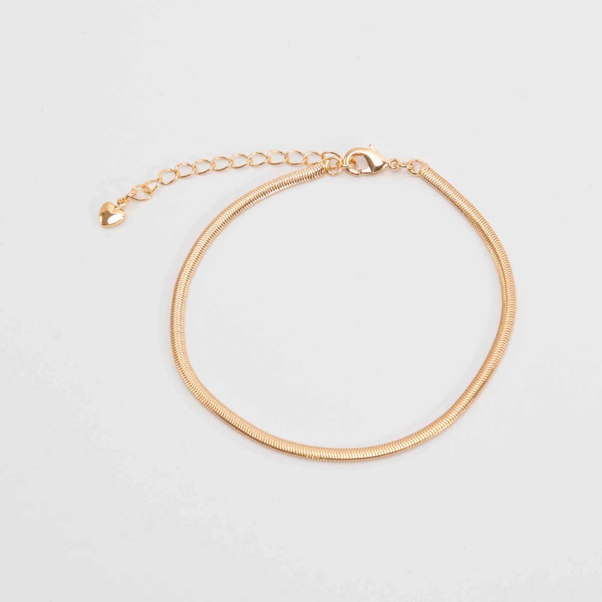 TOBILLERA PLANA 20CM RODIO DORADA MARTINA