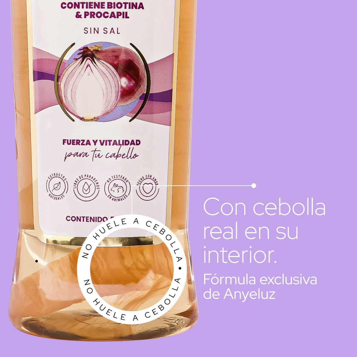 SHAMPOO DE CEBOLLA 500ML ANYELUZ