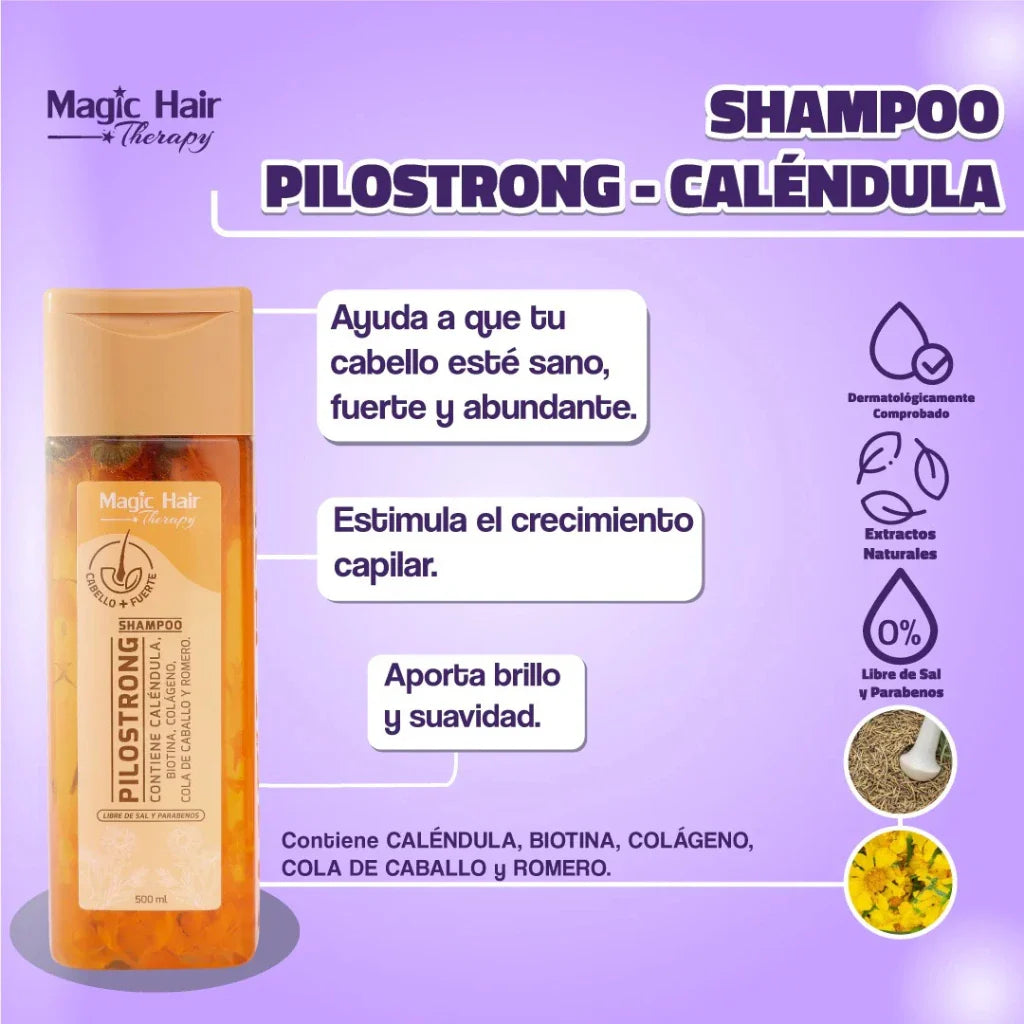 SHAMPOO PILOSTRONG CALÉNDULA 500ML MAGIC