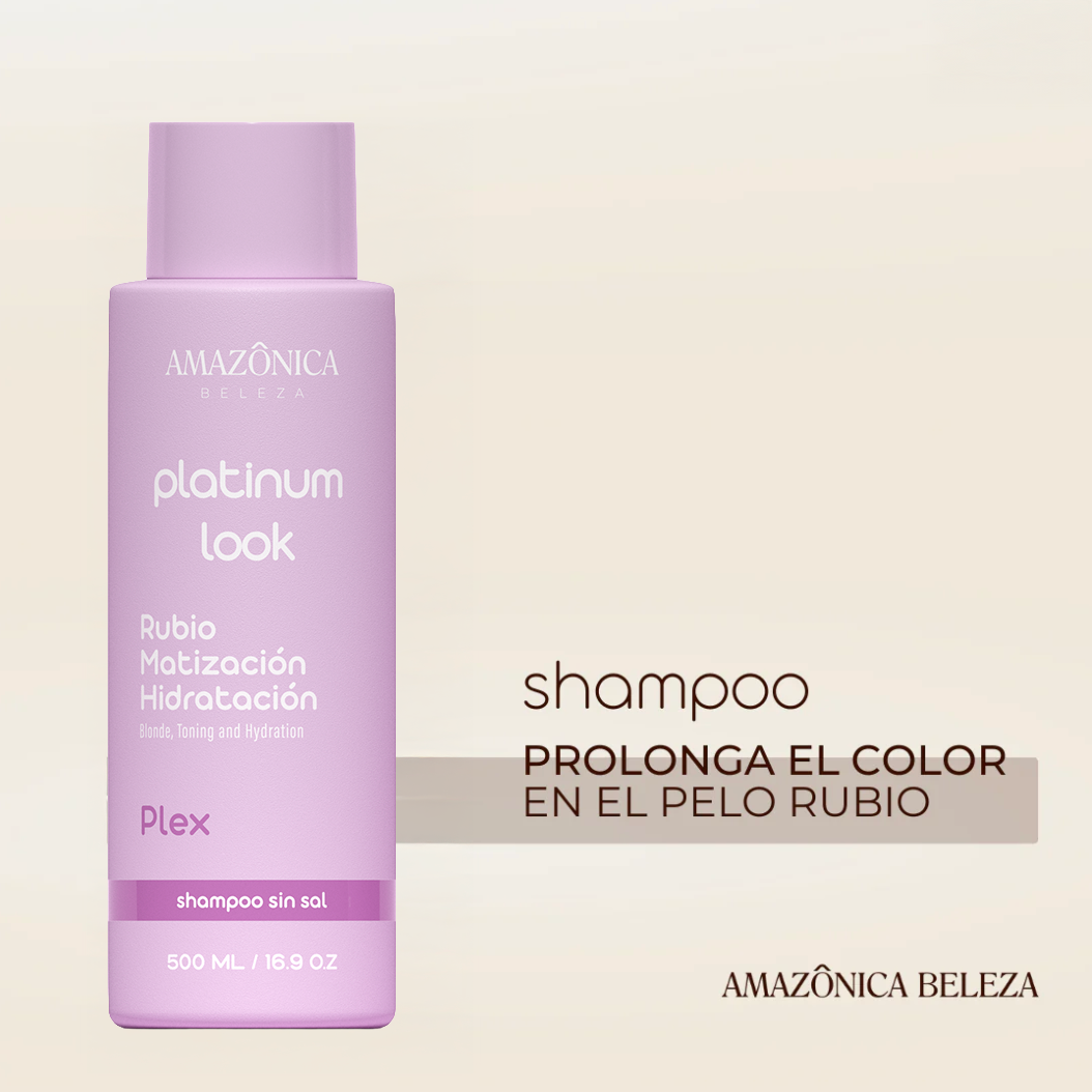 SHAMPOO PLATINUM LOOK 500ML AMAZONICA