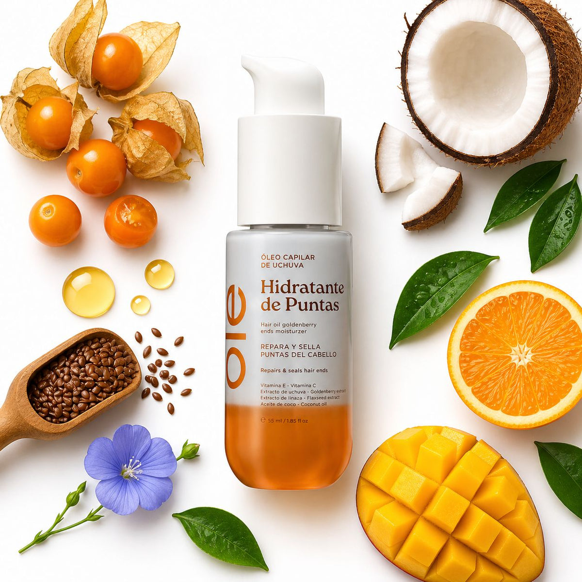 ÓLEO FRUTAL BIFÁSICO DE UCHUVA 60ML OLÉ