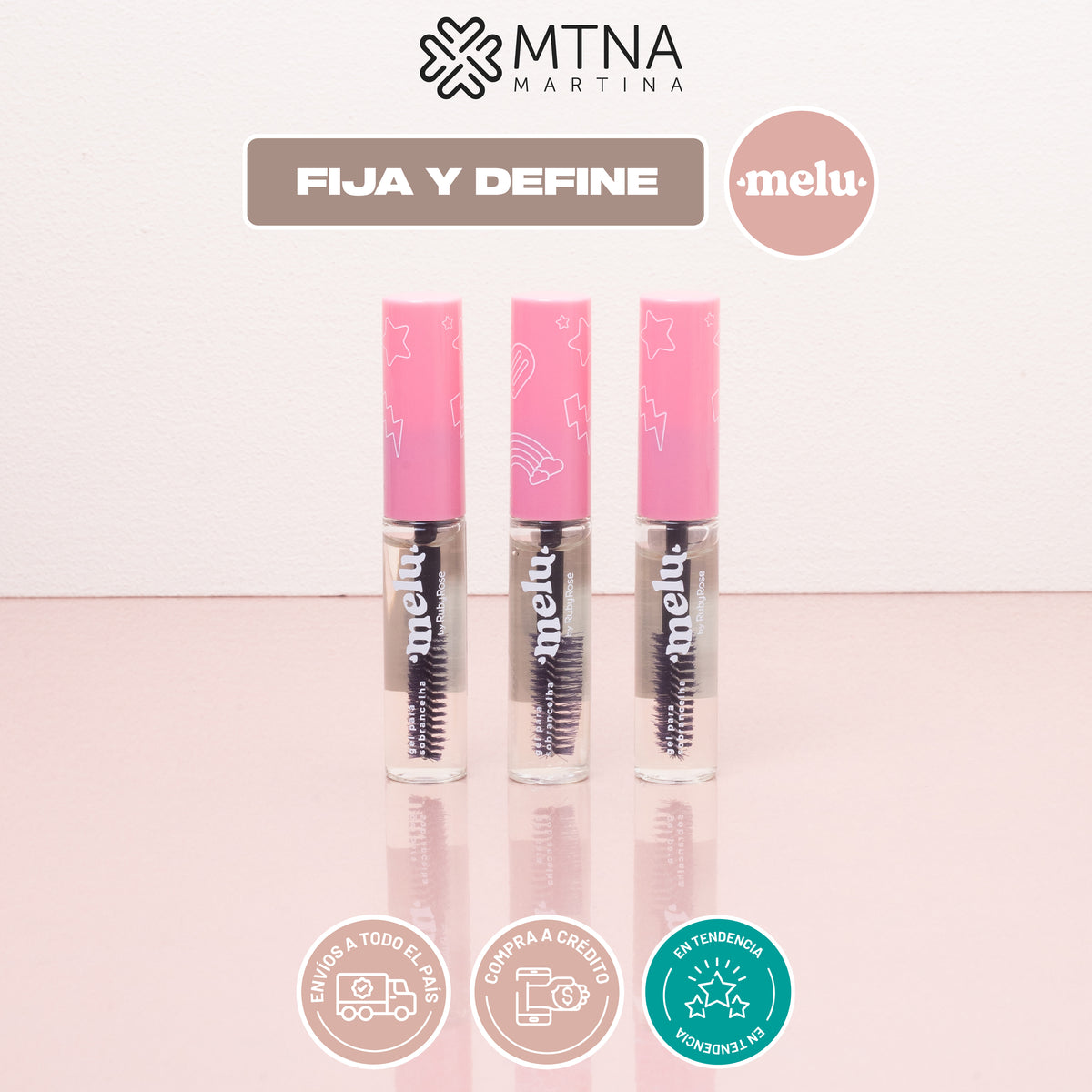 GEL PARA CEJAS CON CEPILLO BROW 8.3ML MELU