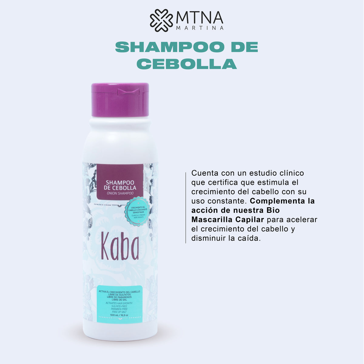 SHAMPOO DE CEBOLLA 500ML KABA