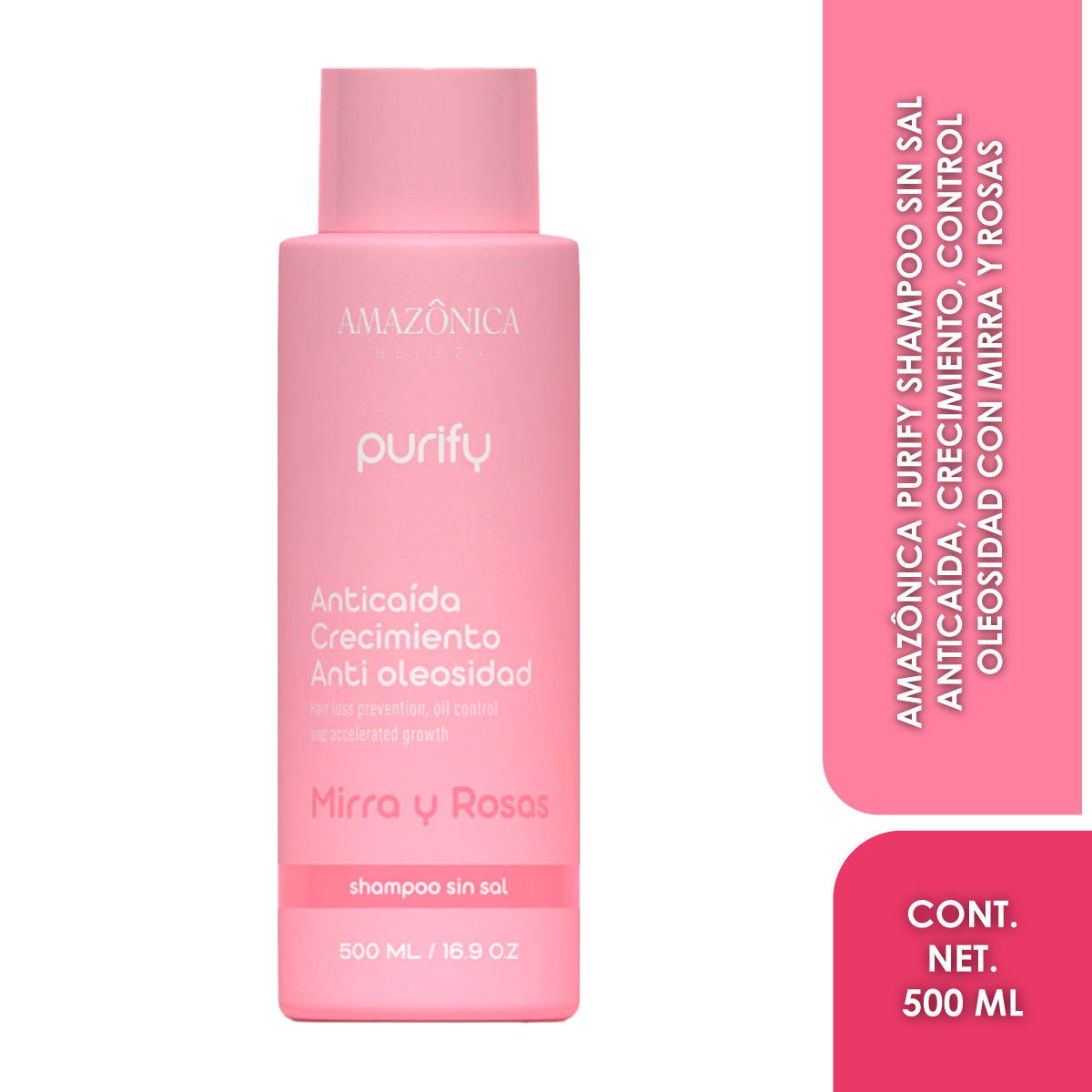 SHAMPOO PURIFY SIN SAL 500ML AMAZONICA