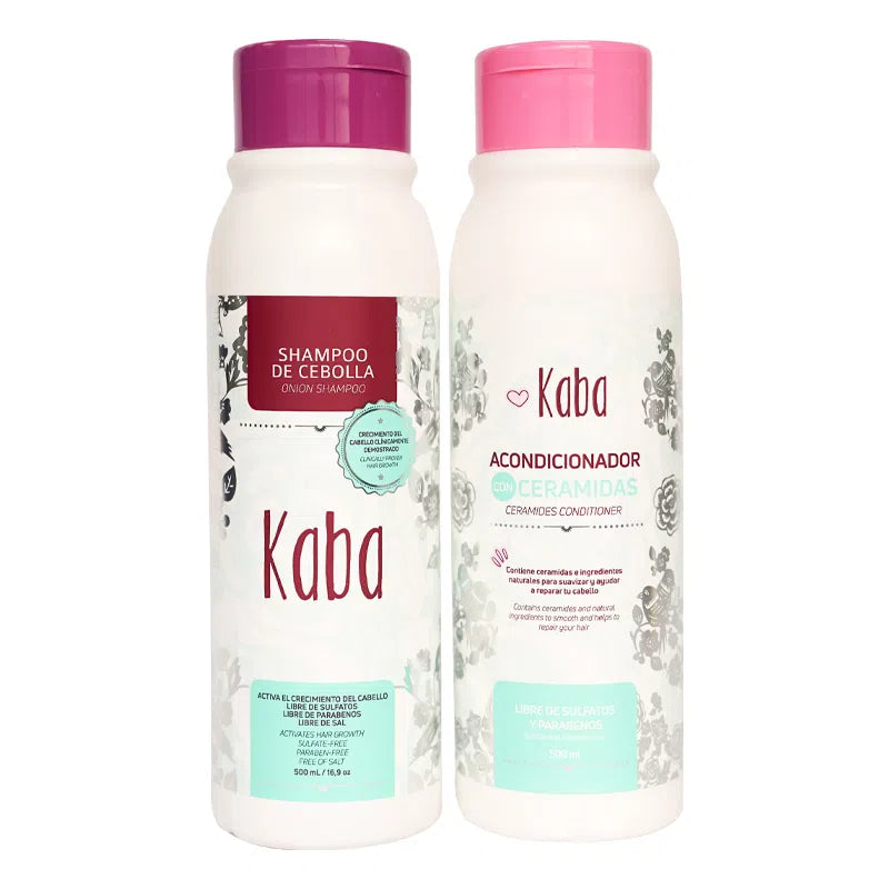 KIT X2 RUTINA CAPILAR DIARIA CRECIMIENTO 500ML KABA