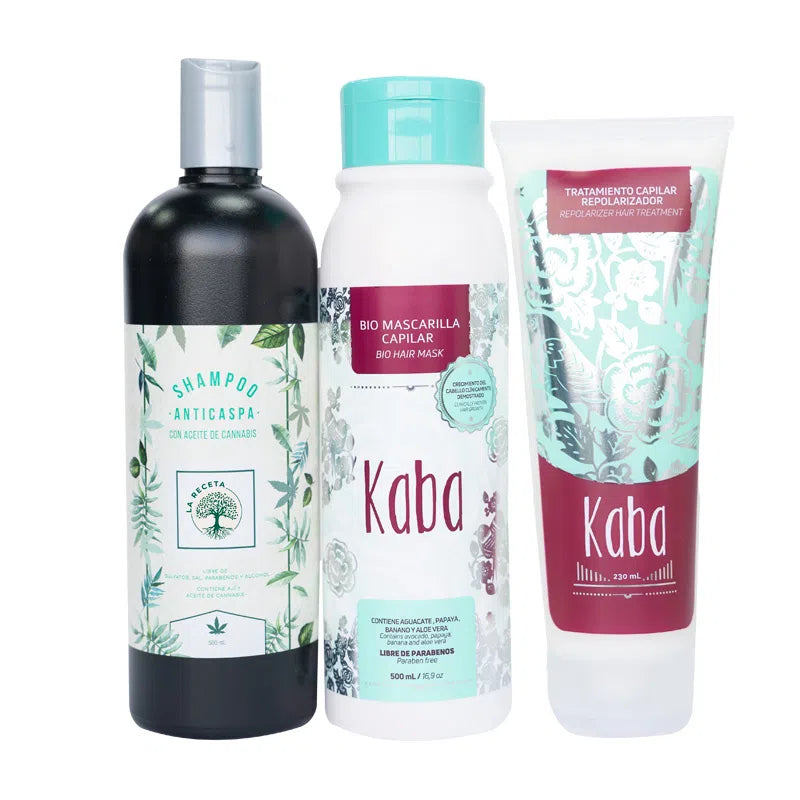 KIT X3 ANTICASPA KABA + LA RECETA