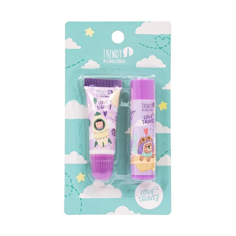 KIT LABIOS LOVE TRAVEL X2 TRENDY