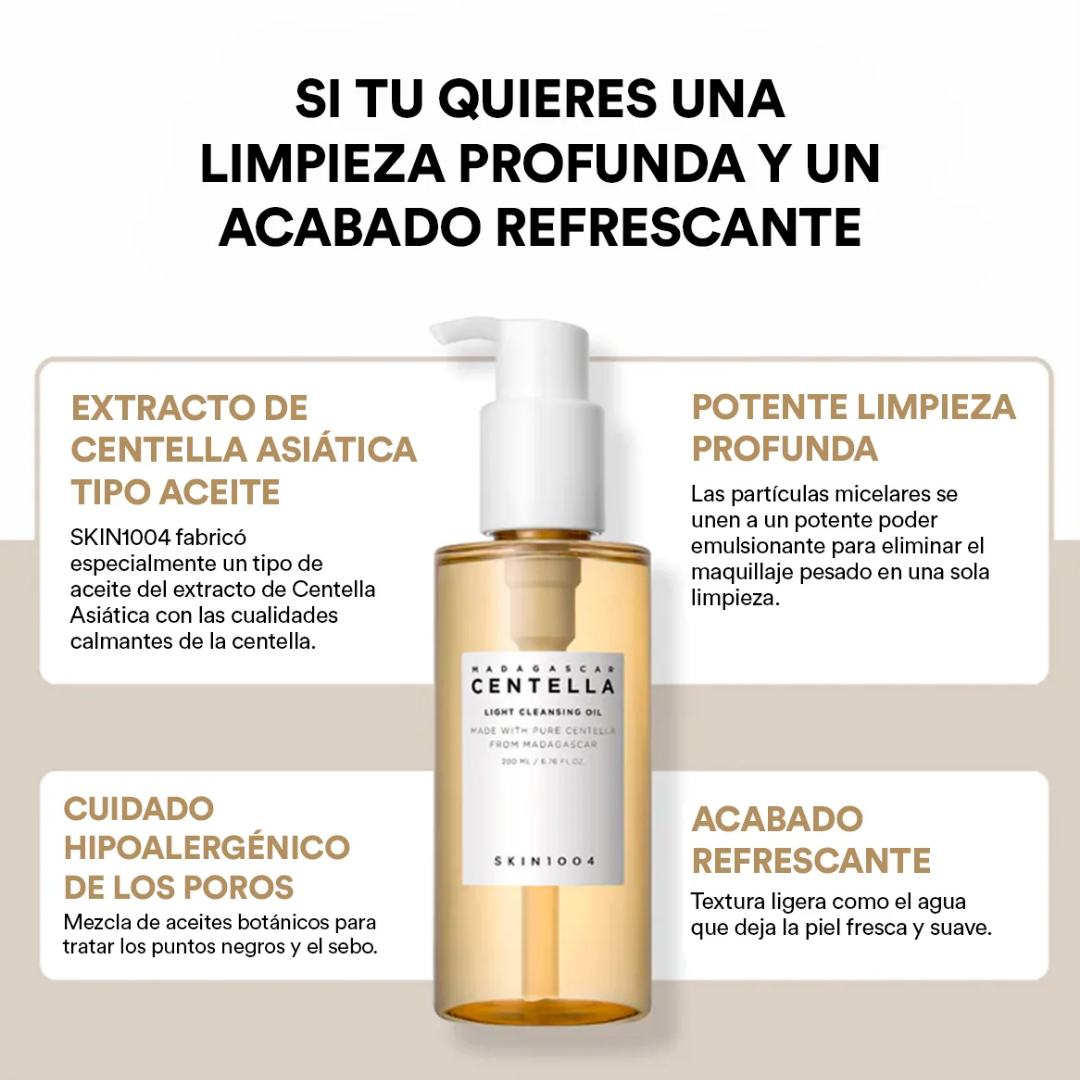 ACEITE LIMPIADOR FACIAL CENTELLA MADAGASCAR 200ML SKIN1004