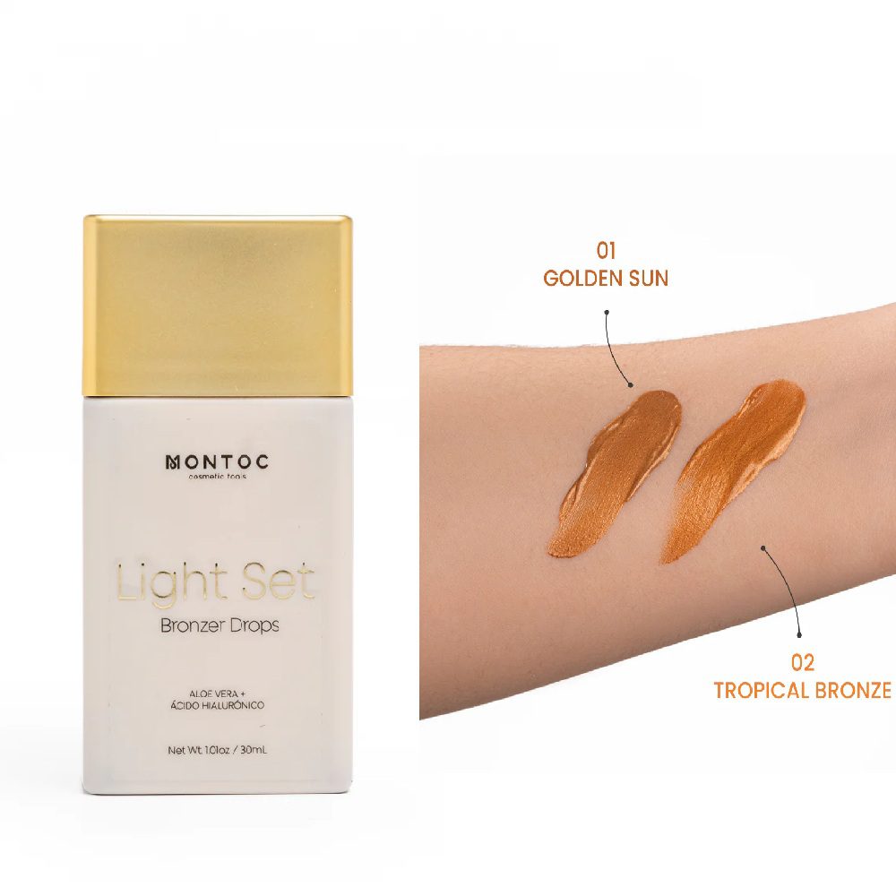 BRONZER LÍQUIDO LIGHT SET DROPS 30ML MONTOC