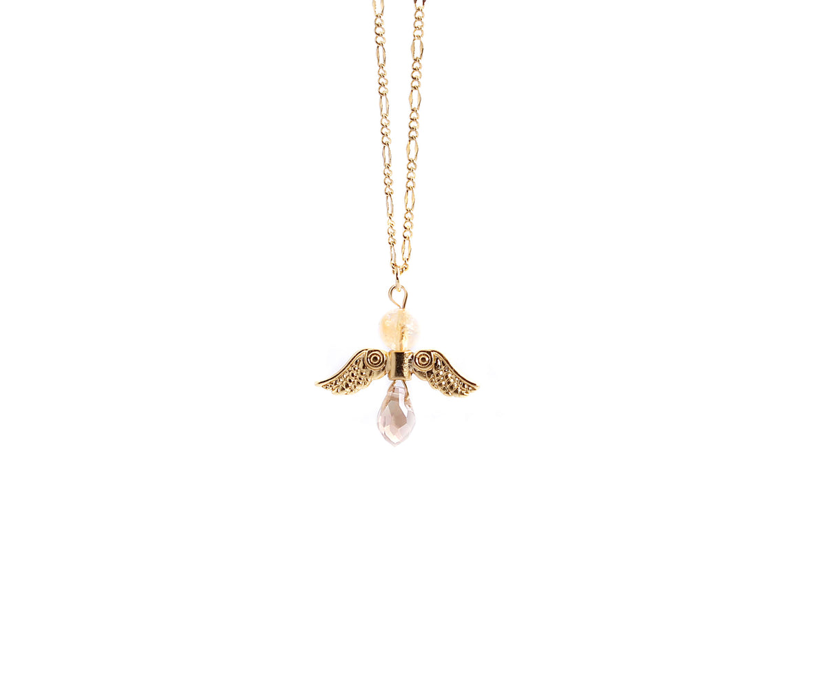 COLLAR ARCÁNGEL JOFIEL BRONCE/BAÑO DE ORO 45CM ESPIFES