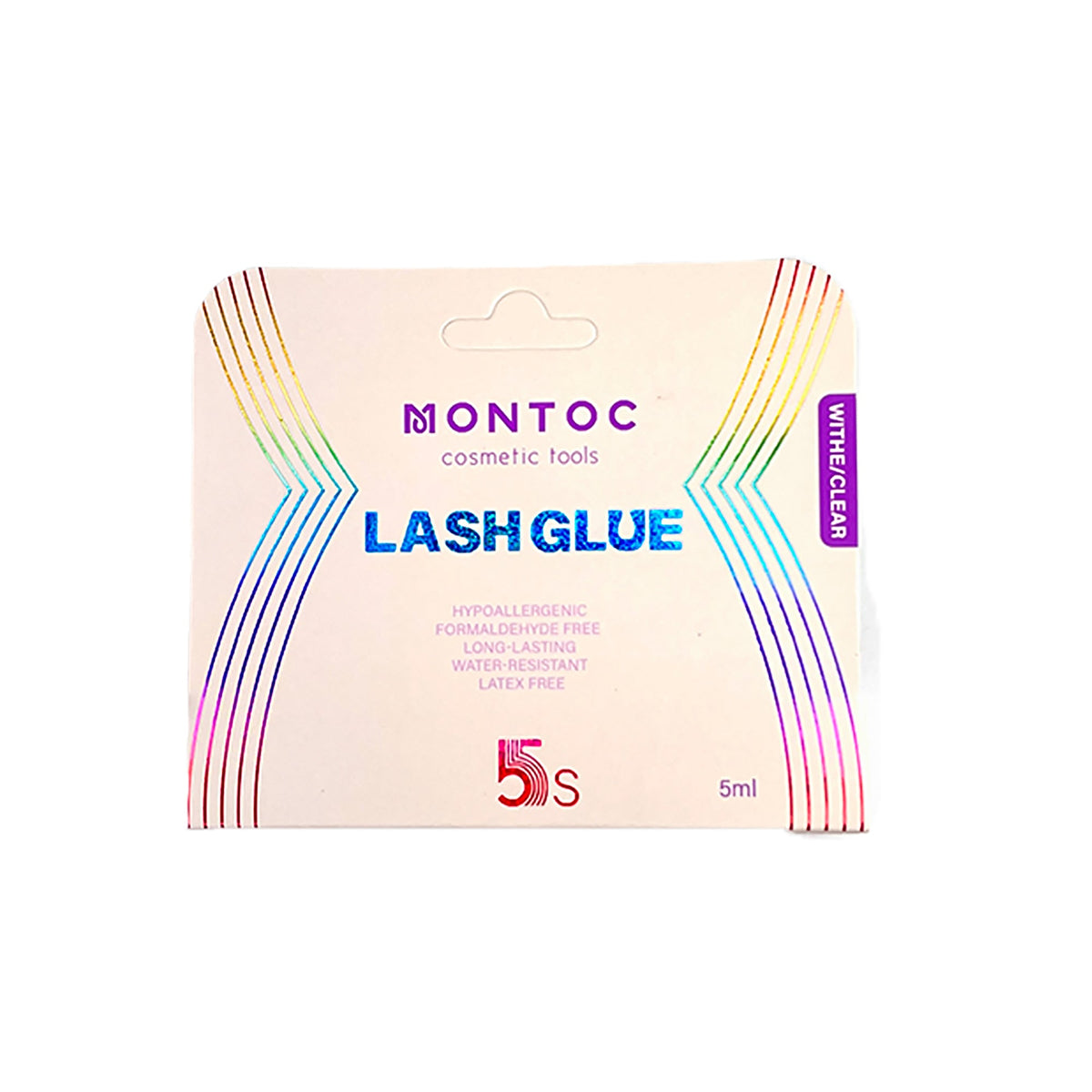 PEGA PESTAÑAS LASH GLUE WITHE/CLEAR 5ML MONTOC